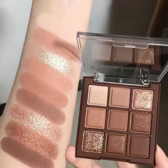 Palette de fards à paupières Mocha Chocolate 9 couleurs
