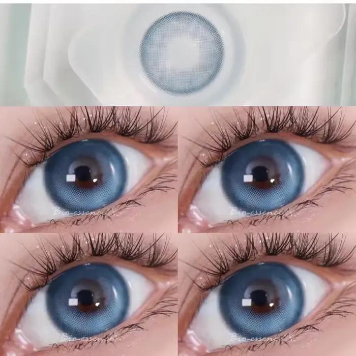 Bio-essence 1 paire de lentilles de Contact de couleur naturelle pour les yeux