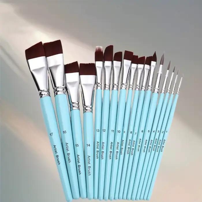 Peinture corporelle visage peinture d'art corporel professionnel manche en bois pinceaux ensemble multifonctionnel Durable aquarelle pinceaux Kits