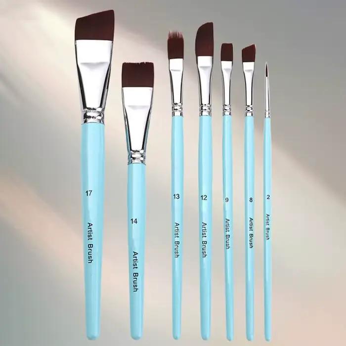 Peinture corporelle visage peinture d'art corporel professionnel manche en bois pinceaux ensemble multifonctionnel Durable aquarelle pinceaux Kits