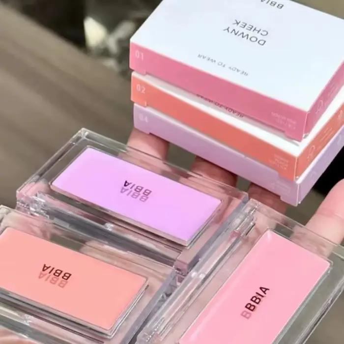 BBIA Downy joue Blush crème étui Transparent choix de couleurs multiples (pêche/Fig) Texture crémeuse teinte