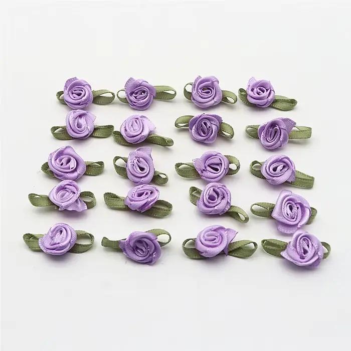 Accessoires pour cheveux faits à la main, avec petites feuilles, bouton de rose, épingle à cheveux bricolage, matériel de décoration, 20 à 40 pièces