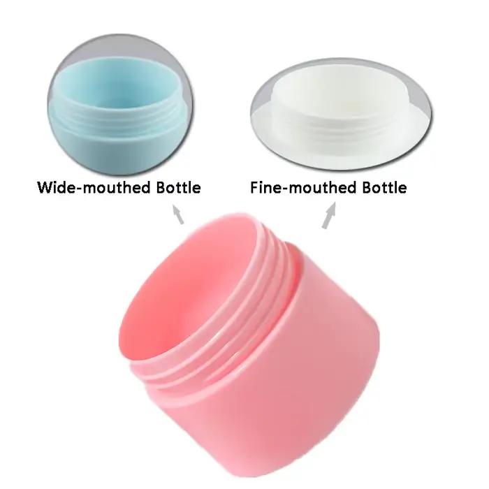 Pots en plastique givré vides pour crème pour le visage