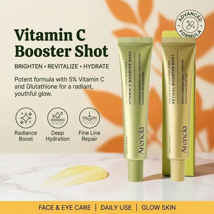Crème hydratante Arencia Retinal & Vitamine C Booster Shot