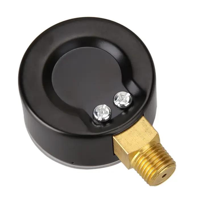 Manomètre de basse pression 50 mm 0-15 PSI, raccord inférieur 1/4 BSPT, pour eau, air, pneus de VTT, test de pression de gaz