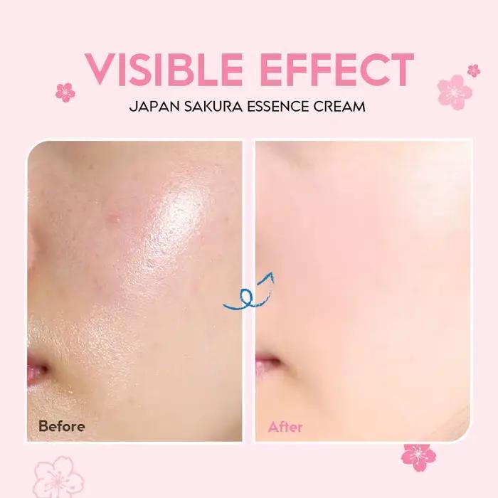 Crème pour le visage à l'essence de Sakura du Japon