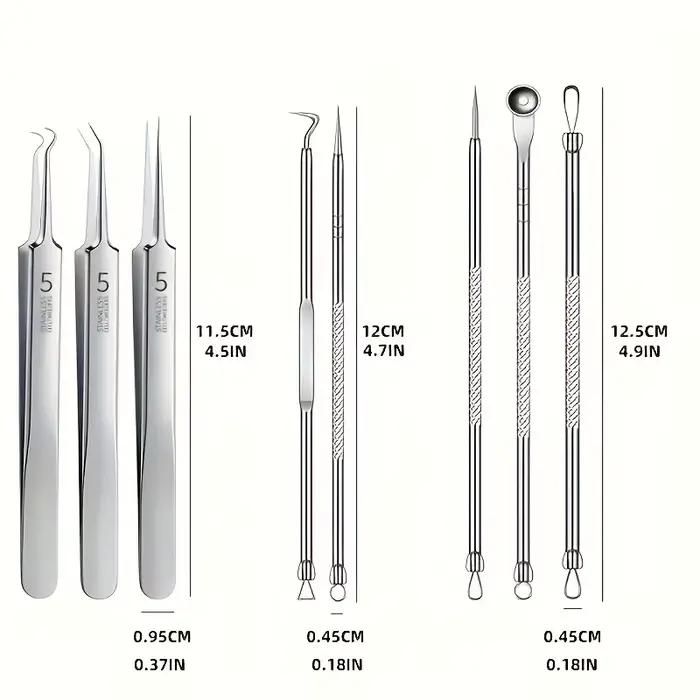 1/8 pièces PcCell boutons points noirs dissolvant pince Ultra-fine