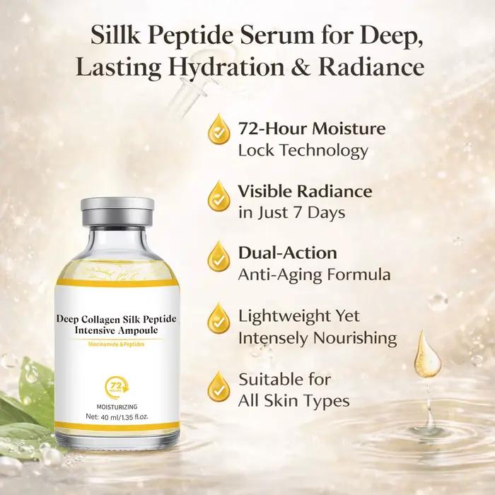 Ampoule intensive au collagène et aux peptides de soie