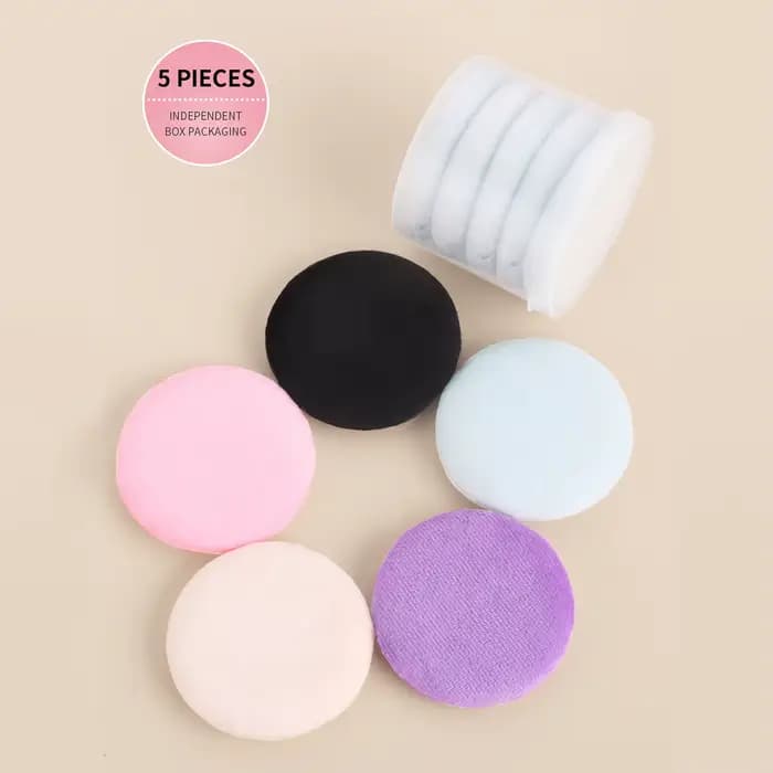 Houppette de maquillage en velours doux