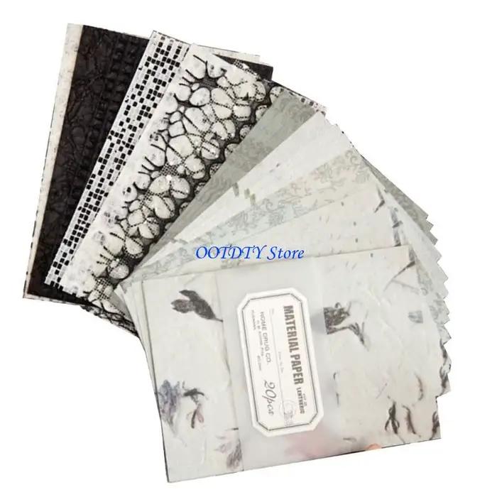 367a 20 feuilles fond esthétique Papier décoratif Scrapbooking Papier d'embellissement