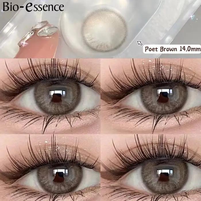 Bio-essence 1 paire de lentilles de Contact de couleur naturelle pour les yeux