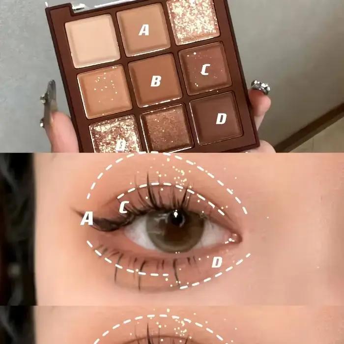 Palette de fards à paupières Mocha Chocolate 9 couleurs