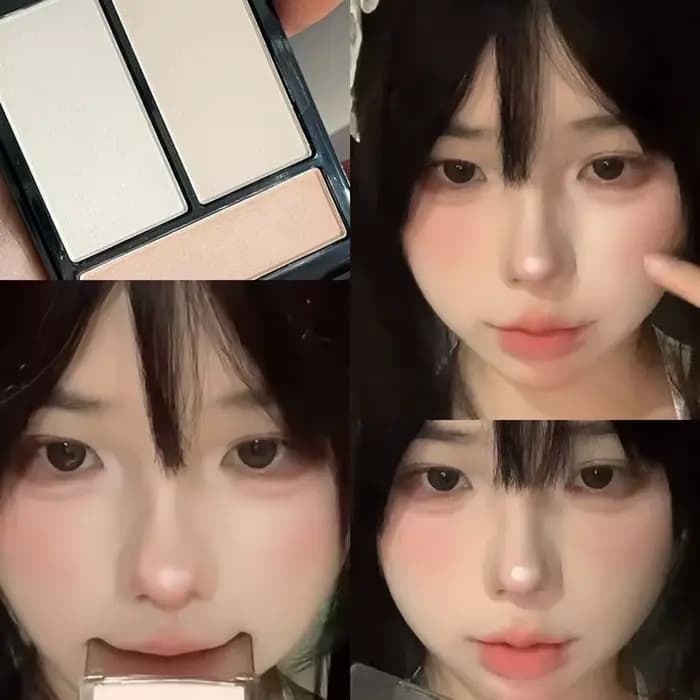 Palette de contour et d'illuminateur 3-en-1 Faiccia