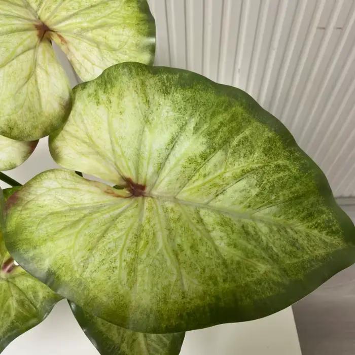 Grandes Feuilles d'Annie avec Racines, Plantes Artificielles Vertes, Paysage de Maison, Décor de Jardin, Simulation, Décor de Table de ixde Mariage