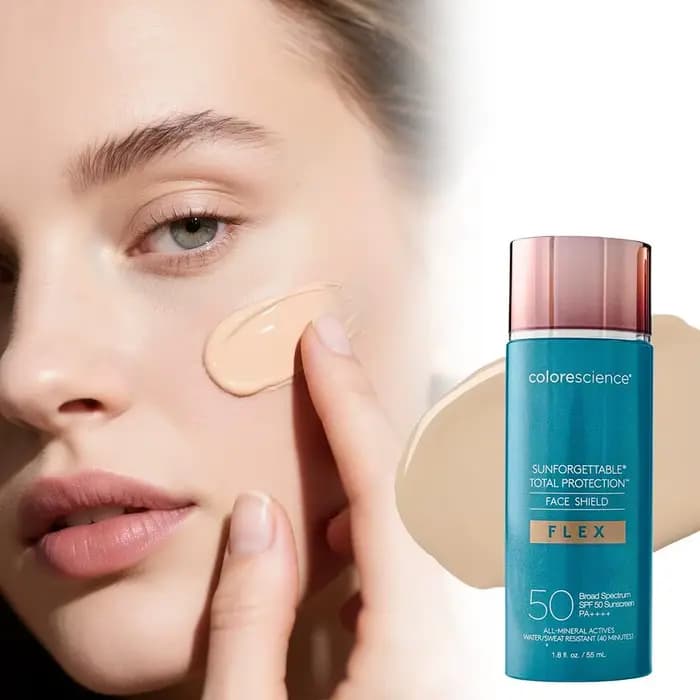 Fond de teint Colorescience Sunforgettable Total Protection avec SPF - Hydratant teinté naturel pour tous types de peau