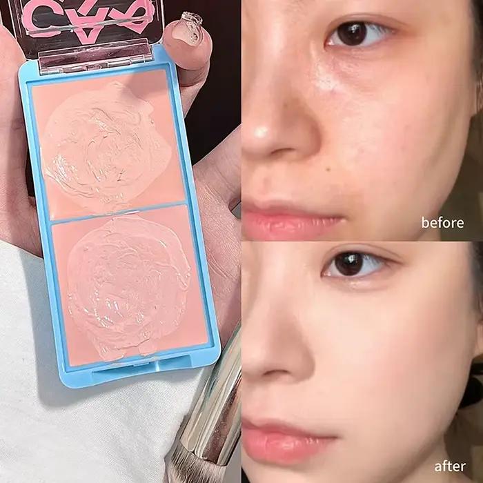 Cappuvini – Palette de crème éclaircissante bicolore pour le visage