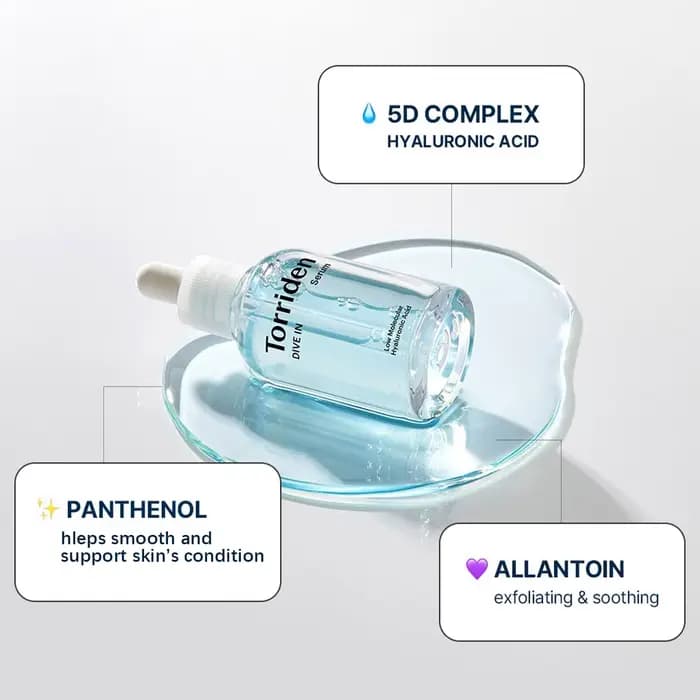 Sérum à l'acide hyaluronique à faible poids moléculaire Torriden DIVE-IN 50 ml