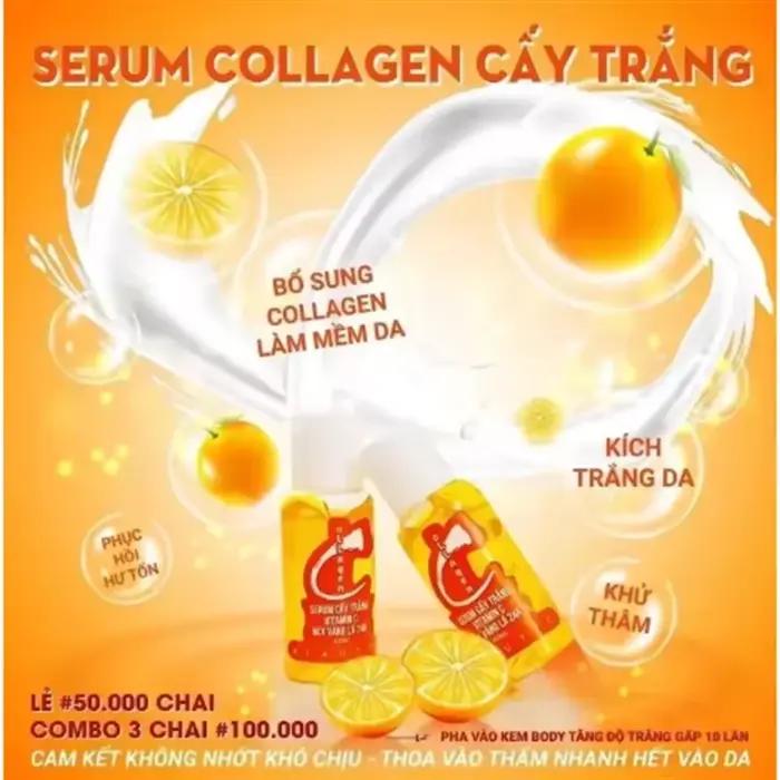 Sérum Corporel, Sérum à la Vitamine C pour Éclaircir la Peau