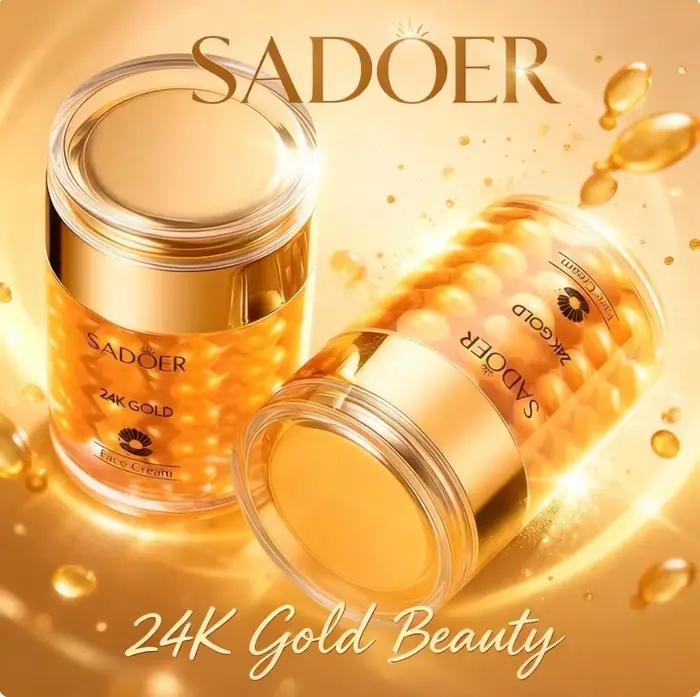 Crème hydratante en perles d'or 24K