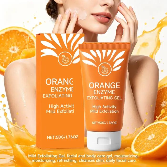 Gel exfoliant à l'orange pour le soin du visage et du corps