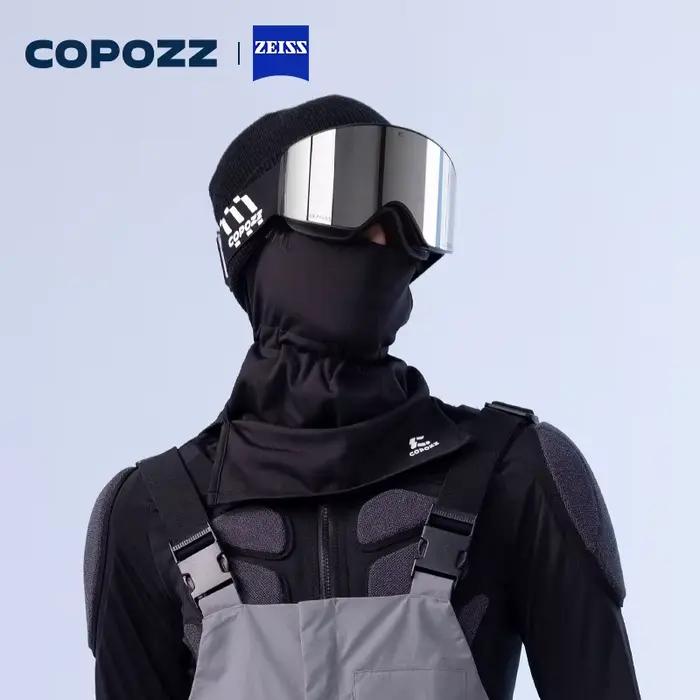 COPOZZ 2026 Nouvelles Lunettes de Ski Professionnelles avec Lentilles ZEISS, Magnétiques à Changement Rapide, Double Couche Anti-buée, Protection UV400