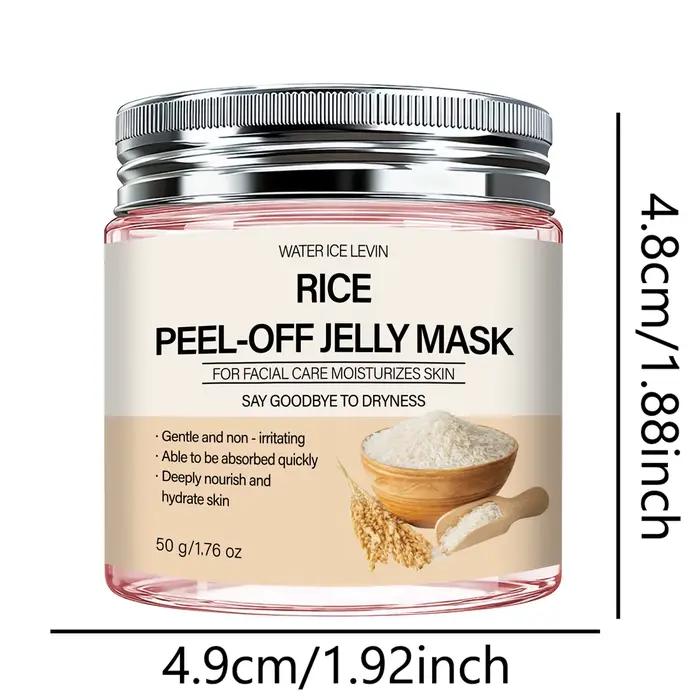 Masque en gel peel-off au riz
