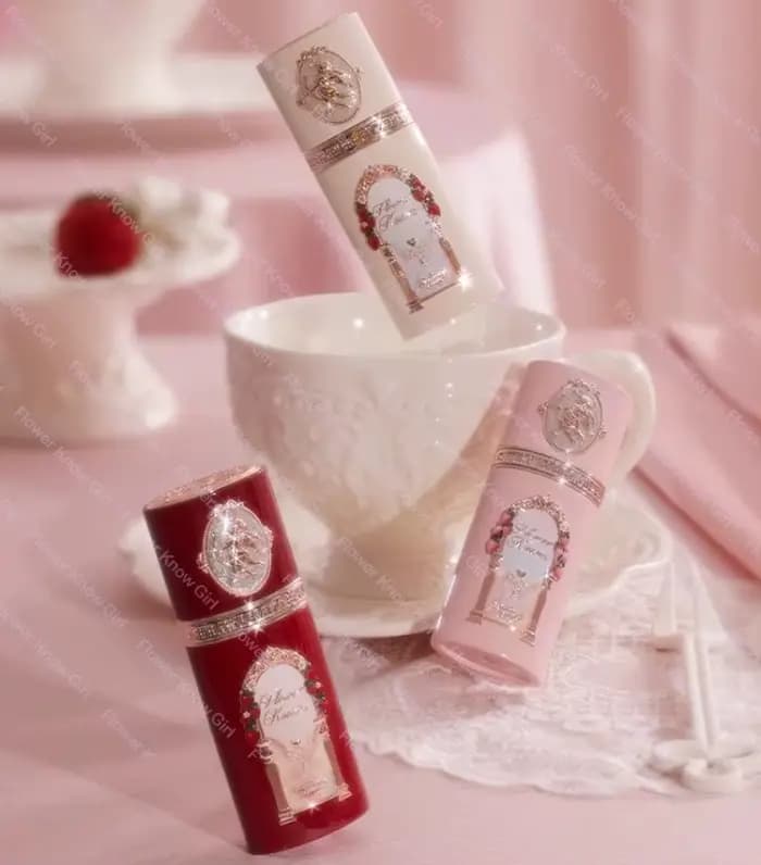 Flower Knows Strawberry Cupid Collection Blush liquide 7g crème soyeuse effet peau adhésif léger finition semblable