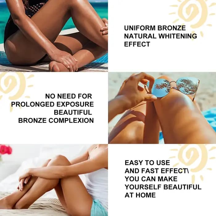 Crème autobronzante estivale sans soleil pour le visage et le corps