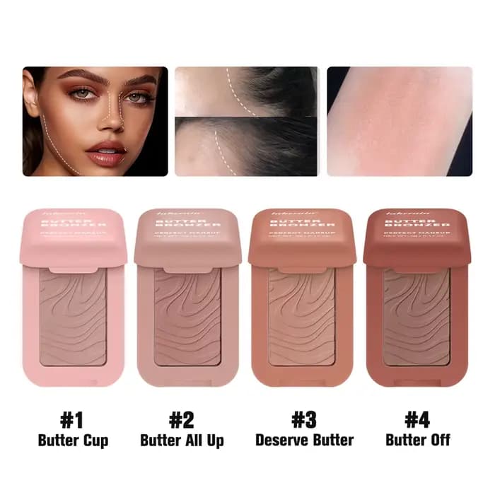 Bronzer beurre bronzant pour teintes foncées Palette de contour avec nuances marron mat pour nez joue et profil maquillage nu naturel