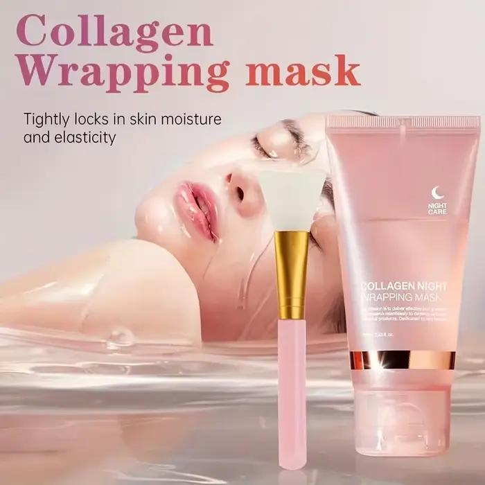 Crème de nuit peeling au collagène avec brosse pour réduire les ridules nourrir en profondeur raffermir la peau masque hydratant pour femmesUsageIdOccasionsSpéciales