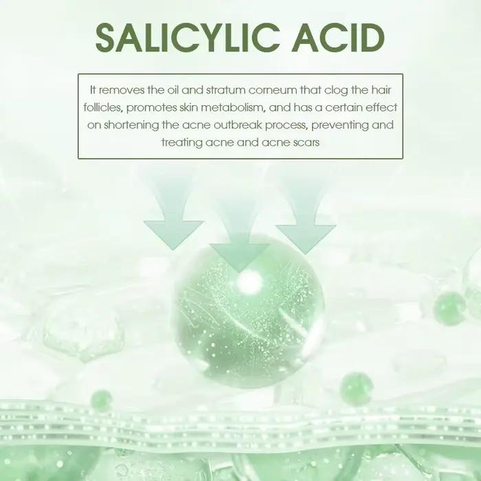 Le sérum pour le visage à l'acide salicylique doux aide à réduire l'excès de l'huile Affiner les pores soutient une