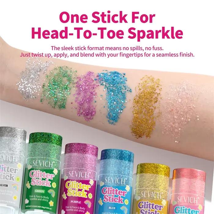Gel brillant pour cheveux et corps avec paillettes, pour femmes et filles, idéal pour les fêtes et les occasions spéciales