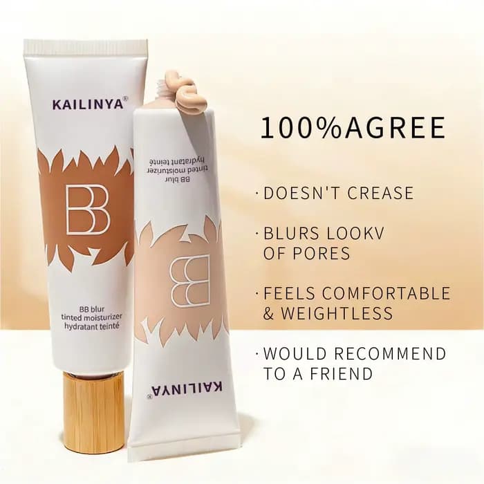 Crème BB avec primer et fond de teint contouring – Hydratante pour peaux sèches