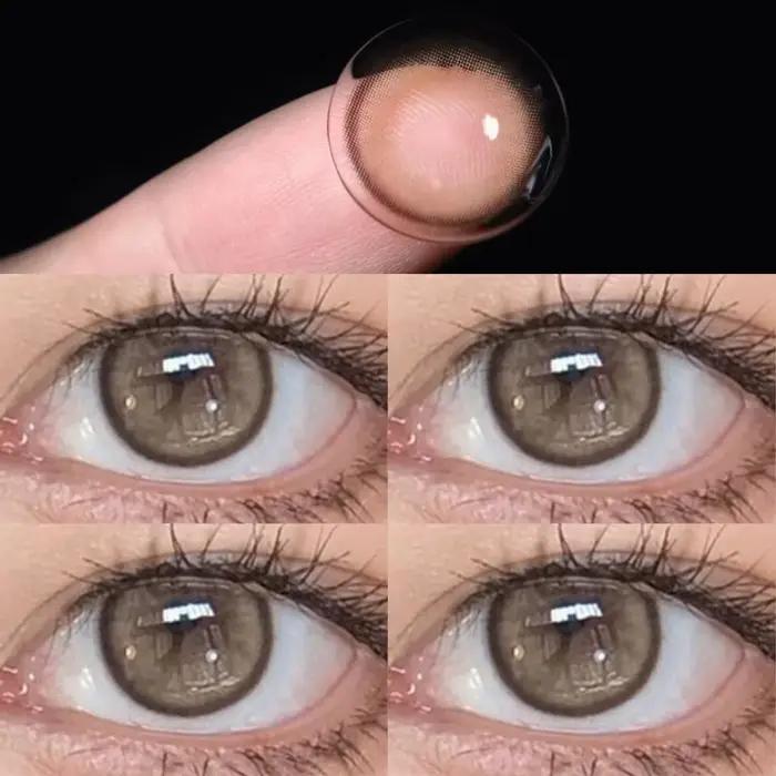 Bio-essence 1 paire de lentilles de Contact de couleur naturelle pour les yeux