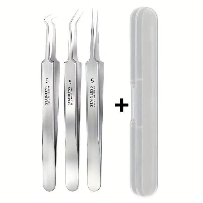3/5/8 Pcs Pinces ultra-fines pour l'acné
