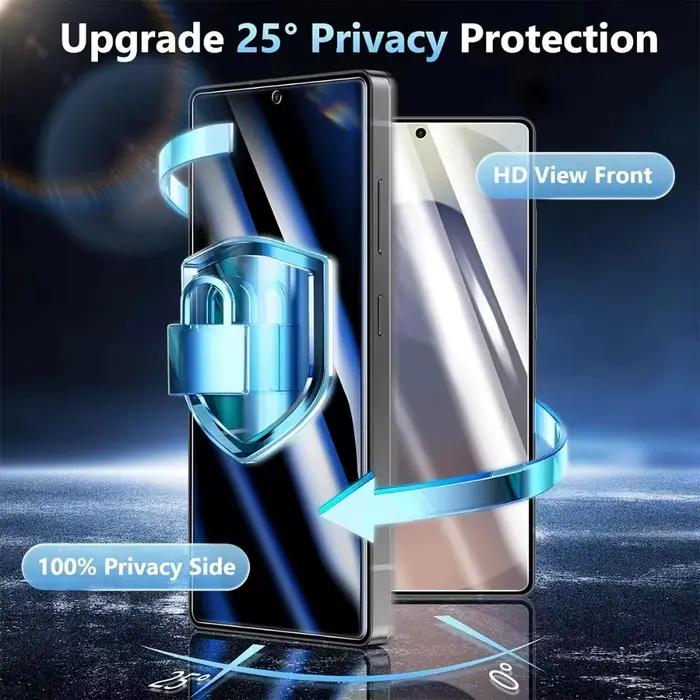 Protecteur d'écran en verre trempé anti-espion, 1 à 5 pièces, installation facile, pour Samsung S26 Ultra S25 Edge S24 S23 Plus S22 S21