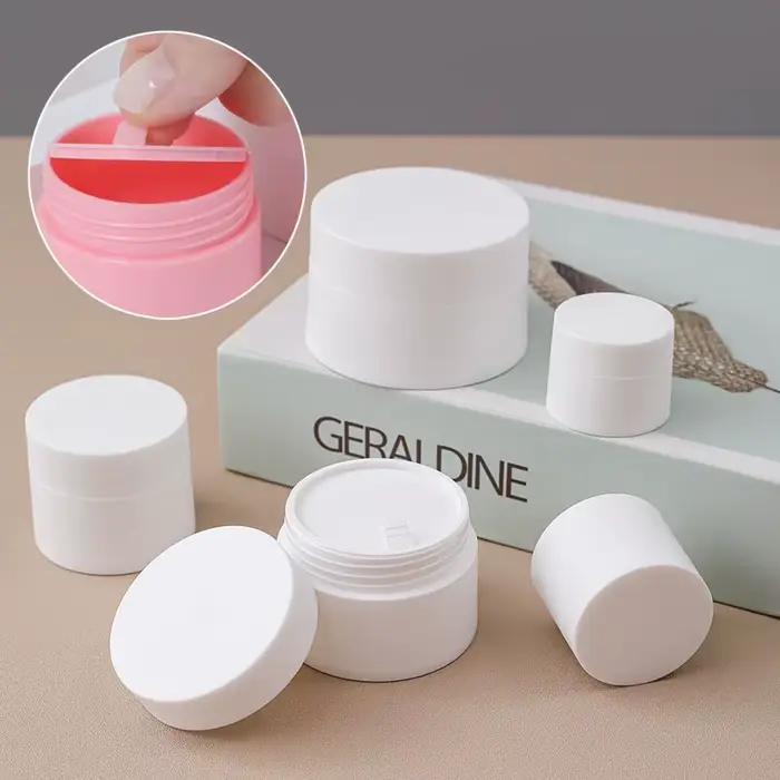 Pots en plastique givré vides pour crème pour le visage