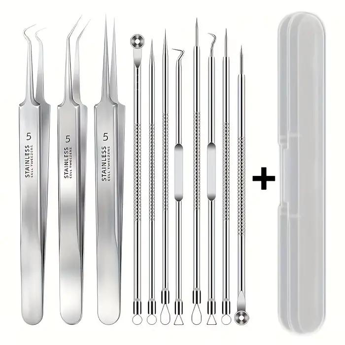 3/5/8 Pcs Pinces ultra-fines pour l'acné