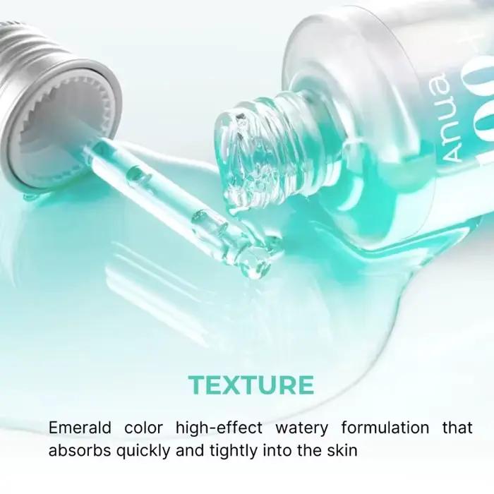 Sérum Visage Éclatant ANUA Skin Care Essence Acide Hyaluronique en Capsules 100 Sérum Bleu pour une Peau de Verre – Produits Coréens de Soin de la Peau