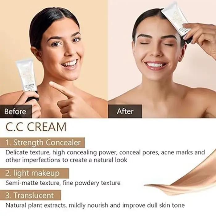Avec Spf 50 crème CC à couleur coréenne
