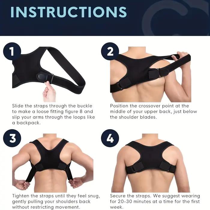 Ceinture de soutien dorsal réglable pour corriger la posture - Respirante, antidérapante, soutien ergonomique pour une meilleure posture, adaptée pour la position assise