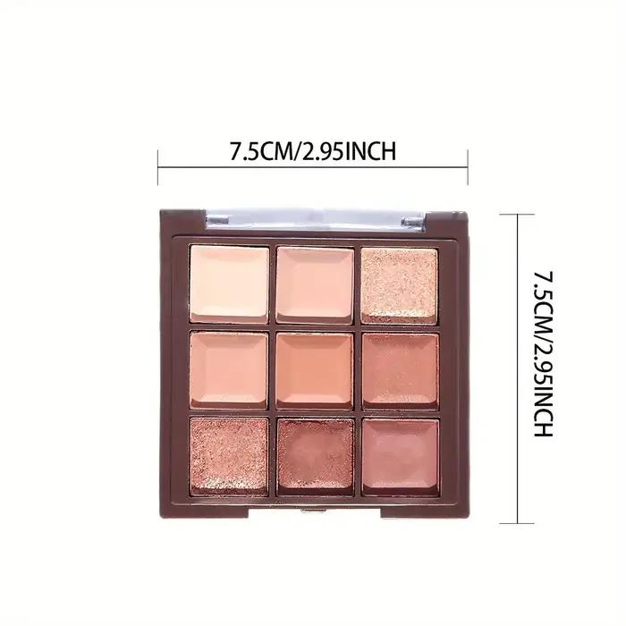 Mocha chocolat 9 couleurs fard à paupières Palette mat miroitant imperméable