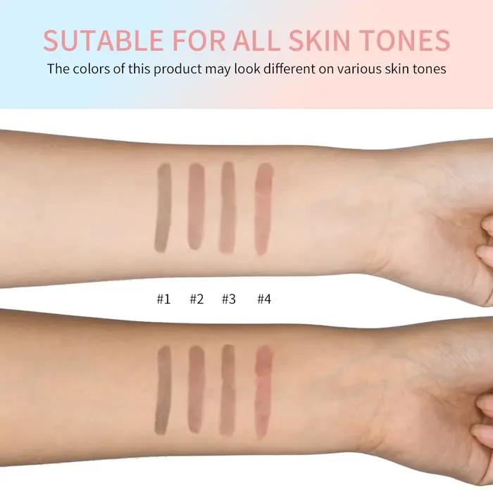 4 couleurs crayon à lèvres tatouage mat Peel Off améliorer