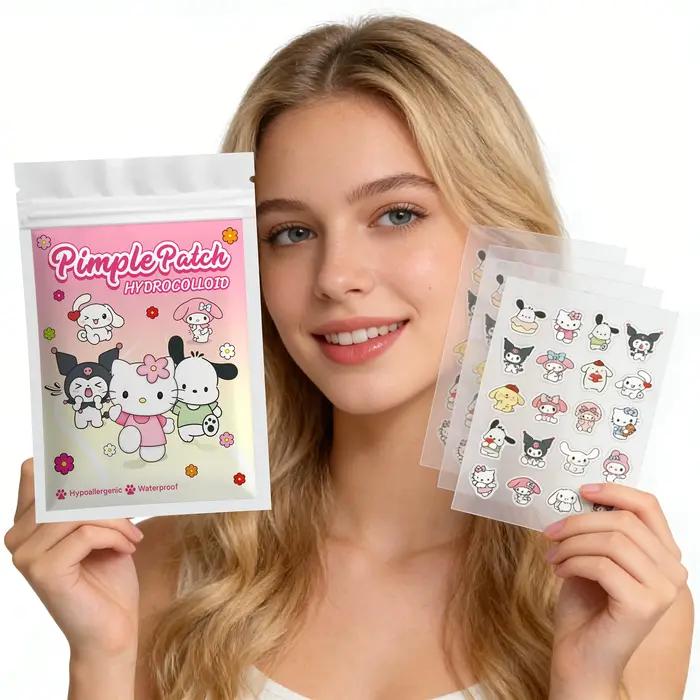 80 autocollants anti-boutons Sanrio
