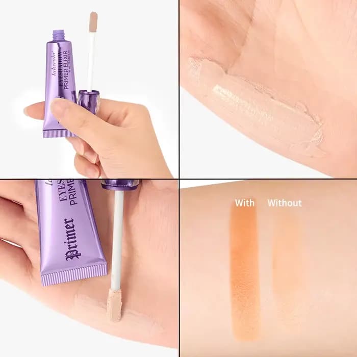 Base de Fard à Paupières Nude Waterproof - Primer Longue Durée pour un Maquillage des Yeux Lisse et Impeccable