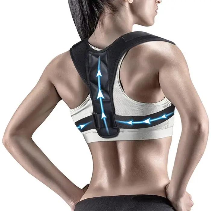Ceinture Correctrice de Posture 1PC - Soutien Dorsal Réglable pour Femmes et Hommes, Soutien de la Colonne Vertébrale, Alignement de la Clavicule et des Épaules, Soulagement des Douleurs Lombaires