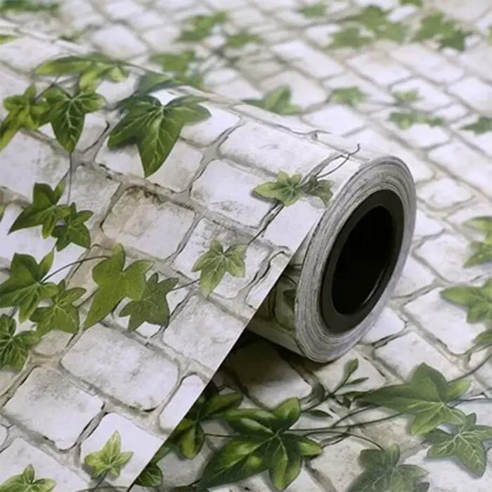 Papier peint brique 3D Vintage en PVC, Film décoratif en pierre de Culture, auto-adhésif pour arrière-plan de canapé et de salon, autocollants muraux imperméables