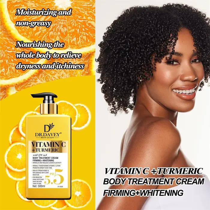 Crème éclaircissante pour le corps à la vitamine C
