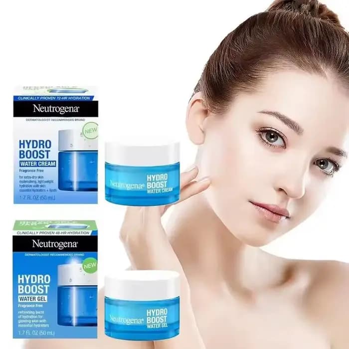 Neutrogena Hydro Boost crème 24 heures d'hydratation légère Non grasse tous les Types de peau Base de maquillage réparation nocturne
