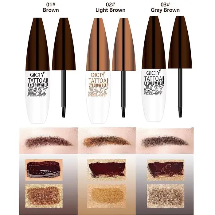 Gel pour sourcils, tatouage durable de 3 jours, facile à décoller, Types de crème, longue durée, résistant aux taches, résistant à la sueur, cosmétiques imperméables
